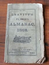 Leavitt’s Farmer’s Almanac 1868 No. 72 - Original picture