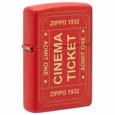 Cinema Ticket Red Matte Windproof Lighter, 233-086860 picture