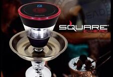 Square E-head Electronic Hookah Head / Red - Blue - Clear picture