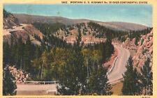 Postcard MT Montana Highway 10 Continental Divide 1946 Linen Vintage PC H9945 picture