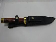 Vintage Quality Bowie Blade Hunting Knife Special Operation Assoc. SOA Sheath picture