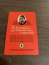 Vtg Illinois Hell Telephone Company Ad Card 1934 Calendar picture