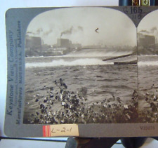 Keystone Stereo Card  Minneapolis, Minnn. Falls of St Anthony&Great Flour Mills picture