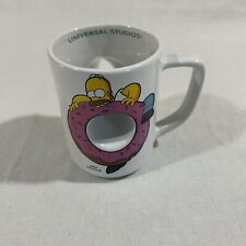 Universal Studios Krustyland Simpson’s Homer Donut Hole Coffee Mug