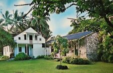 1821 Hawaiian Oldest Frame Home American Protestant Missionaries Postcard Posted picture