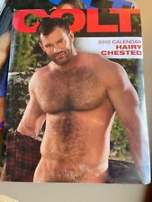 COLT STUDIOS Men HAIRY CHESTED CALENDAR 2012 Gay Art Muscle Adult New SEALED picture