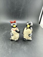 Vintage 1950's Kool Cigarettes Willie and Millie Penguin Salt and Pepper Shakers picture