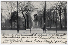 1905 Erie PA View of West Park Erie Co Memorial Man Dolgeville NY RARE Postcard picture