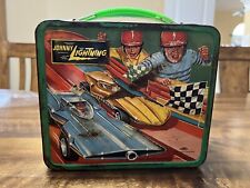 VINTAGE 1970 ALADDIN  JOHNNY LIGHTNING LUNCHBOX NO THERMOS TOPPER TOYS picture