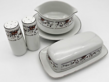 Wade/Sone “Claremont” Discontinued, Gravy, Salt&Pepper shakers, Butter Dish SET picture