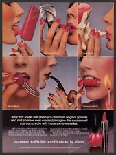 Jovan Diamond Nail Polish Flipsticks Cosmetic 1980s Print Advertisement Ad 1981 picture