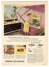 GENERAL ELECTRIC Built In Stove 1958 MID CENTURY Modern Style picture