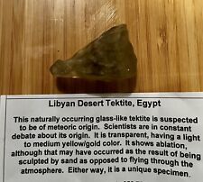 Libyan Desert Glass Meteorite Tektite impact specimen 19.84 grams picture