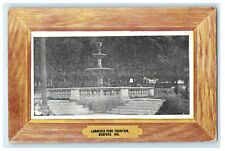 1910 Lawrence Park Fountain, Bedford, Indiana IN Antique Postcard picture