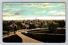 Toronto ON-Ontario, Bird's Eye View from Queen's Park, City, Vintage Postcard picture
