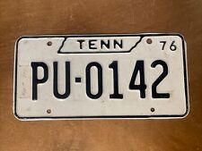 1976 Tennessee License Plate # PU- 0142 picture