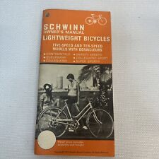 Schwinn Owner Manual Lightweight Bicycle LeTour 1973 orange brochure instruction picture