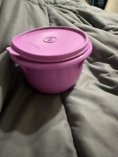 Tupperware #270 Classic Small 5 Cup Mixing Nesting Bowl Storage Purpl Bowl & Lid picture