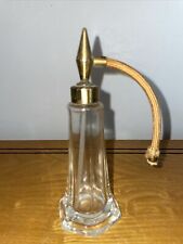 Vintage Clear Glass Perfume Bottle No Atomizer 5 1/2