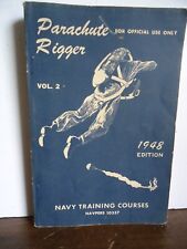 1948 PARACHUTE RIGGER VOLUME 2- US NAVY TRAINING COURSE - NAVPERS 10357 - RARE picture