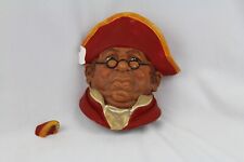 Mr. Bumbles Chalkware Head Wall Art Oliver Twist Dickens England Vintage picture
