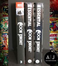 LOT OF 3 MOON KNIGHT MARVEL ESSENTIAL VOL 1 2 3 ALL 1ST PRINT PAPERBACK picture