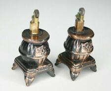 (2) VTG Mini Pot Belly Stove Lighters (Tested Spark/NON WORKING) Weston NY picture
