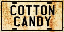 COTTON CANDY Restaurant or Food Truck Concession - Weathered License plate  picture