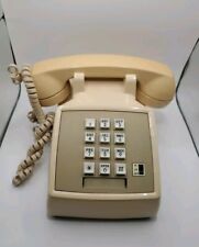 Vintage AT&T Western Electric Almond/Beige Push Button Telephone  picture
