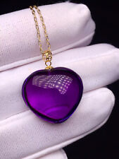 17*18mm Natural Purple Amethyst Crystal carving Pendant AAAA picture