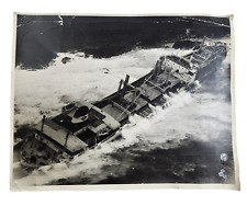 Vintage B&W Shipwreck Photograph 11x14 picture