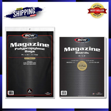 Thick Magazine Bags and Backing Boards Combo Pack - 100 Each | Archival Clear picture