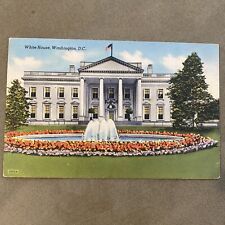 Vintage White House Washington D.C. Postcard, Colourpicture Linen picture