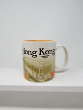 Starbucks Coffee HONG KONG 16oz Mug 2013 Collector Series City Peak Tram Orange picture