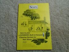 1968 SEARS - How To Plan A Kenmore Built In Vacuum Cleaning System Tools Parts picture