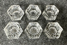 Set of Six EAPG Antique Early 1900s Fostoria Puritan #1432 Open Salt Dips picture
