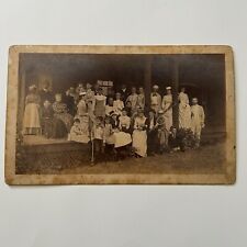 Original 1880's Cabinet Photo Southern Family African American Nanny Servant picture