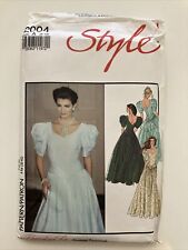 Vintage Style Dress Pattern 2004 Puff Sleeve  picture