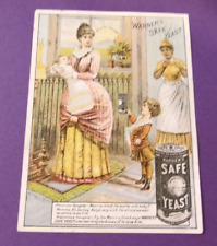 ANTIQUE VICTORIAN TRADE CARD BLACK AMERICANA YEAST picture
