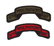 27th Infantry Regiment Embroidered Tabs - Wolfhounds - Light Infantry - Vietnam picture