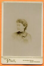 East Toledo, OH, Portrait of a Young Woman, by Platt, circa 1890s picture