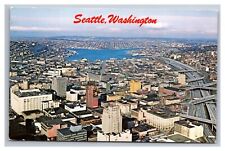 Postcard Seattle Washington Aerial View Greetings picture