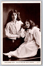 C1910 Silent Film Star Phyllis Dare With Maude Andrews,  Philco Postcard P182 picture