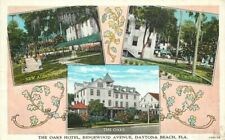 Asheville Daytona Beach Florida Oaks Hotel Ridgewood 1940s Postcard 20-4763 picture