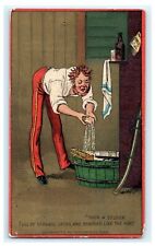 1880s-90s Dobbins' Electric Soap I.L. Cragin & Co. Comical Card No. 4 picture