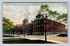 Indianapolis IN-Indiana, Manual Training High School, Antique Vintage Postcard picture
