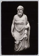 London England UK British Museum Socrates Statuette Vtg RPPC Real Photo Postcard picture
