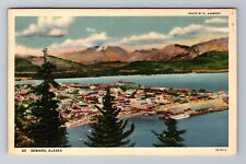 Seward , AK-Alaska, Scenic View Of City Antique c1938, Vintage Souvenir Postcard picture