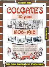 Metal Sign - 1916 Colgate 110 Year Anniversary- 10x14 inches picture