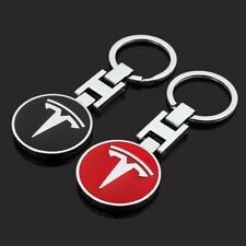 2PCS NEW fashion Keychain For Tesla Double Sided classic unisex gift Key pendant picture